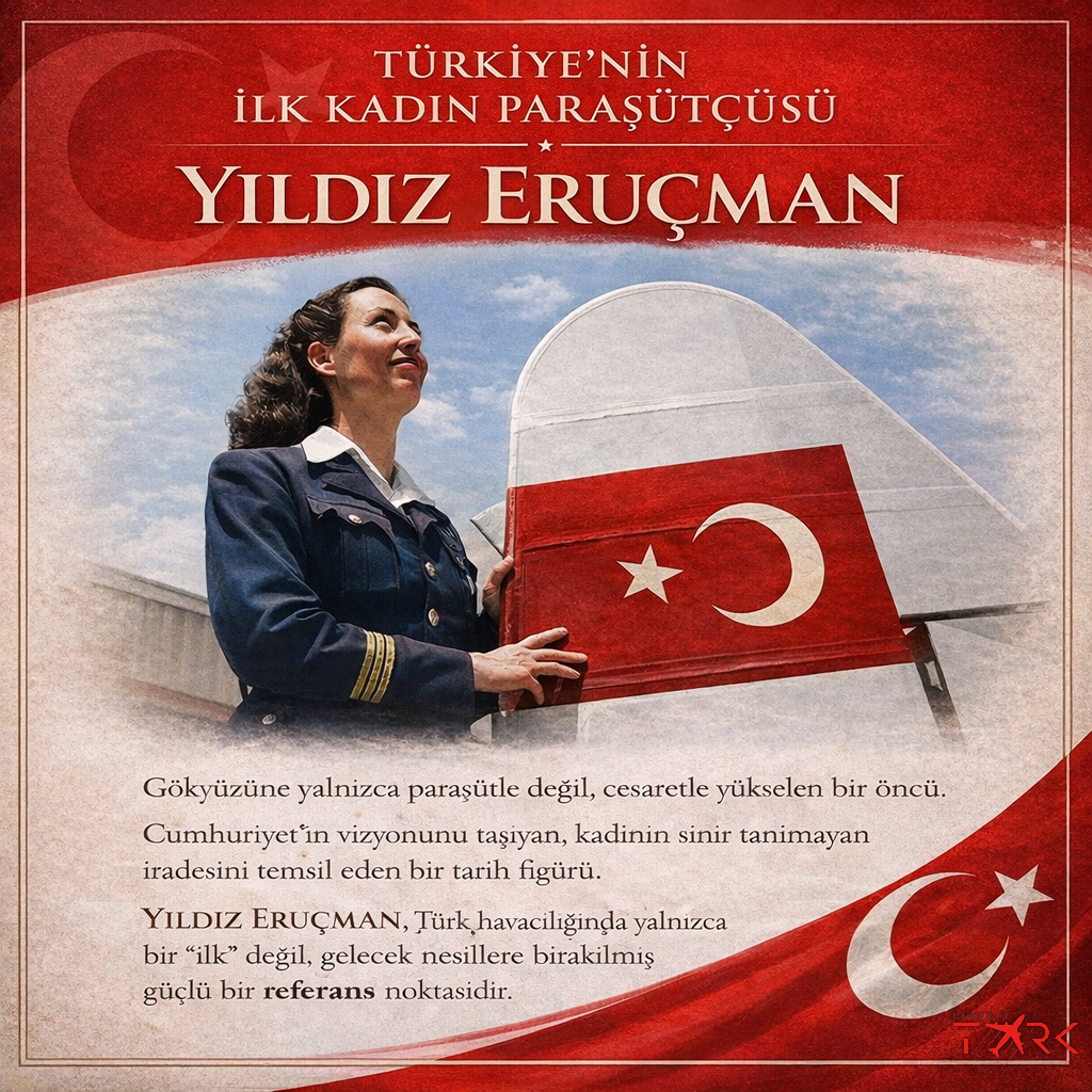 Gökyüzüne Açılan Bir İlk: Türkiye’nin İlk Kadın Paraşütçüsü Yıldız Eruçman
