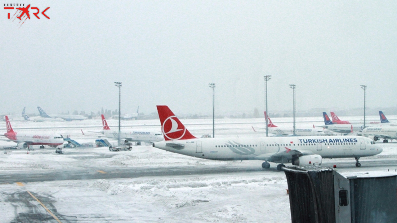 THY, Olumsuz Hava Koşulları Nedeniyle 61 Seferini İptal Etti
