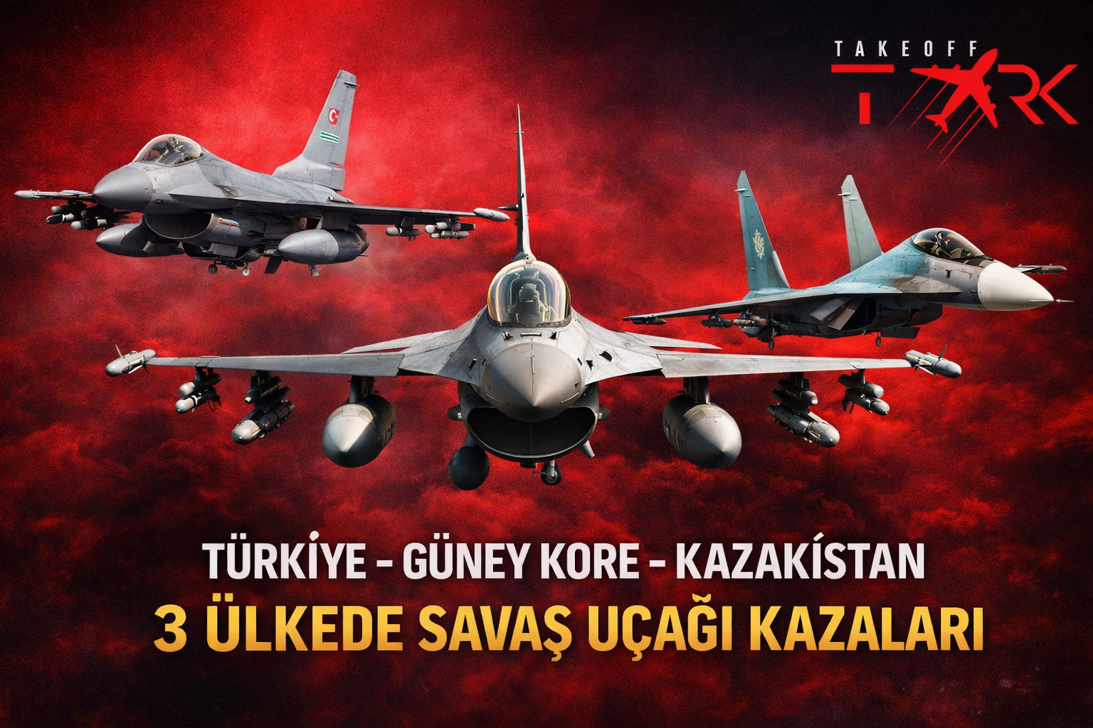 Aynı Gün Üç Ülkede Savaş Uçağı Kazası