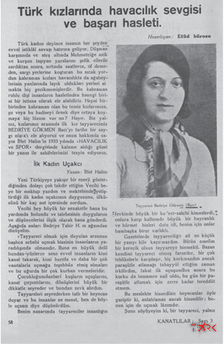 Bir Kadın, Bir Uçak, Bir Cumhuriyet Hayali: Bedriye Tahir Gökmen