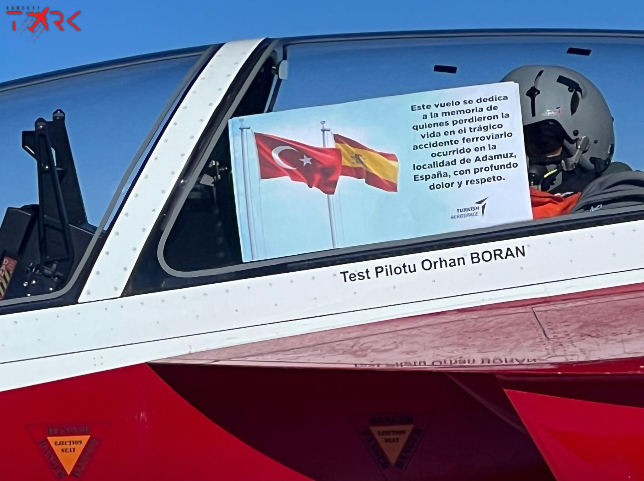 Türk Havacılık ve Uzay Sanayii’nden İspanya’ya Saygı Uçuşu