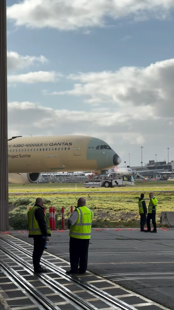 Qantas'ın "Project Sunrise" Hayali Gerçek Oluyor: A350-1000ULR Avustralya'da