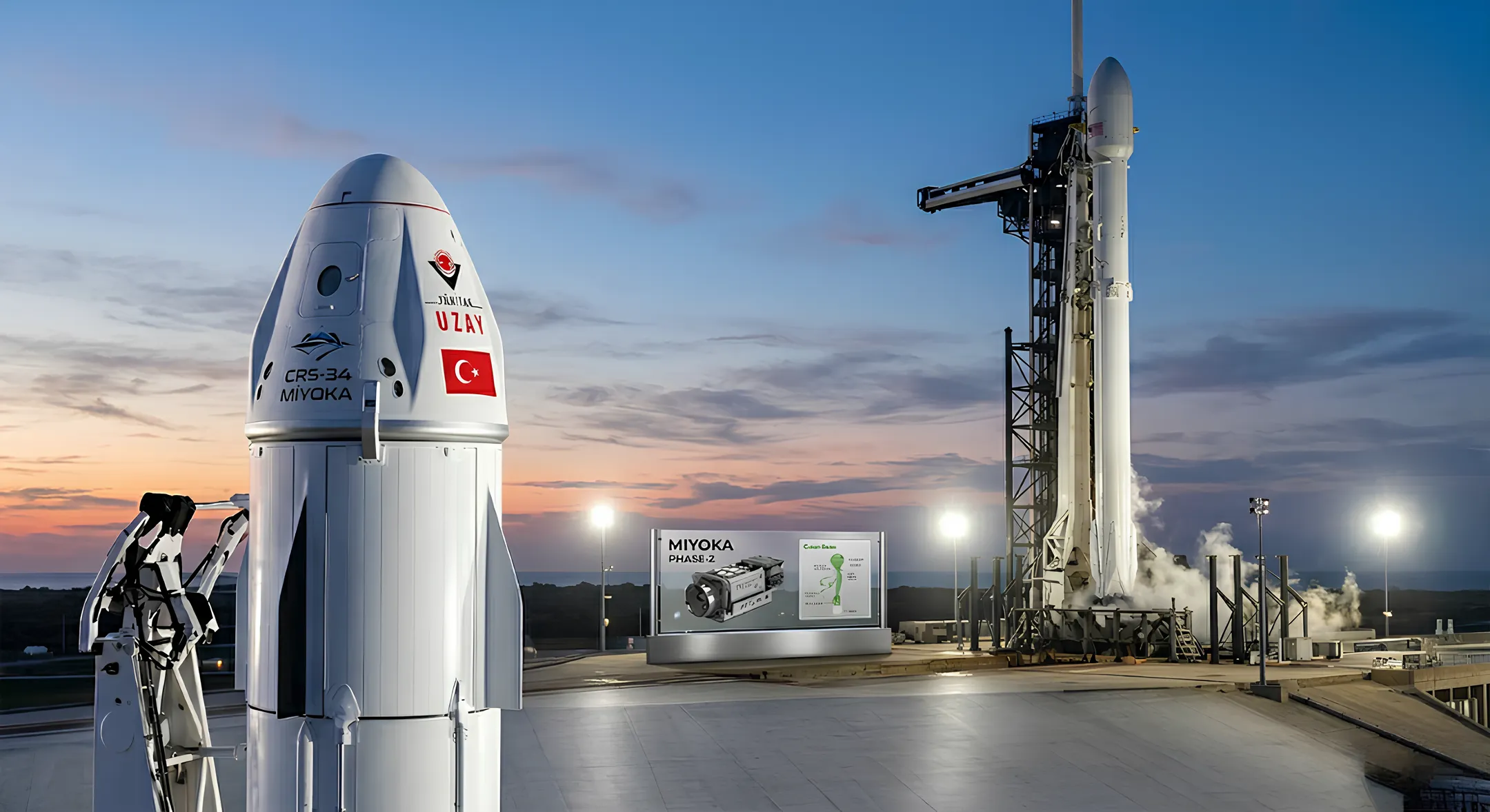 Türkiye’nin Yeni Nesil Uzay Teknolojileri Yörüngeye Taşınıyor: CRS-34 Misyonu ve MIYOKA Faz-2